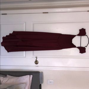 Burgundy dress